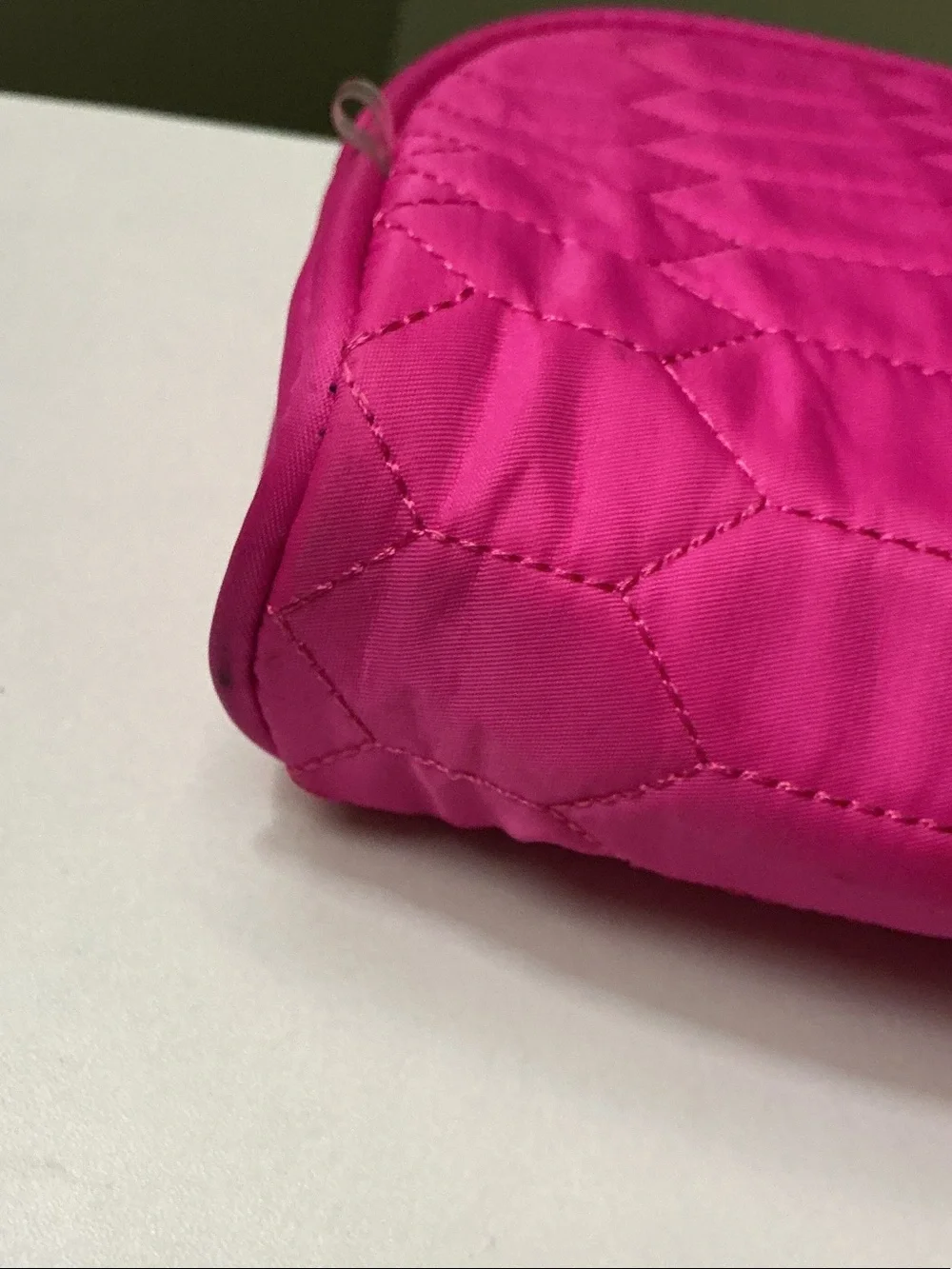 Aimee Kestenberg Hot Pink Quilted Cosmetic Bag